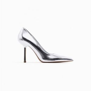 Zara METALLIC HIGH HEELED SHOES